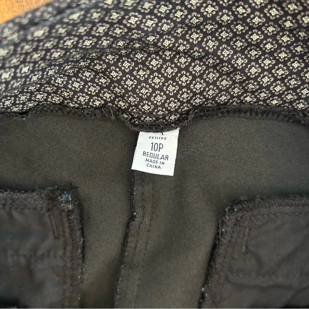 Sonoma | Black Print Ankle Pants EUC - Picture 5 of 9